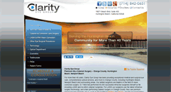 Desktop Screenshot of clarityeyegroup.com